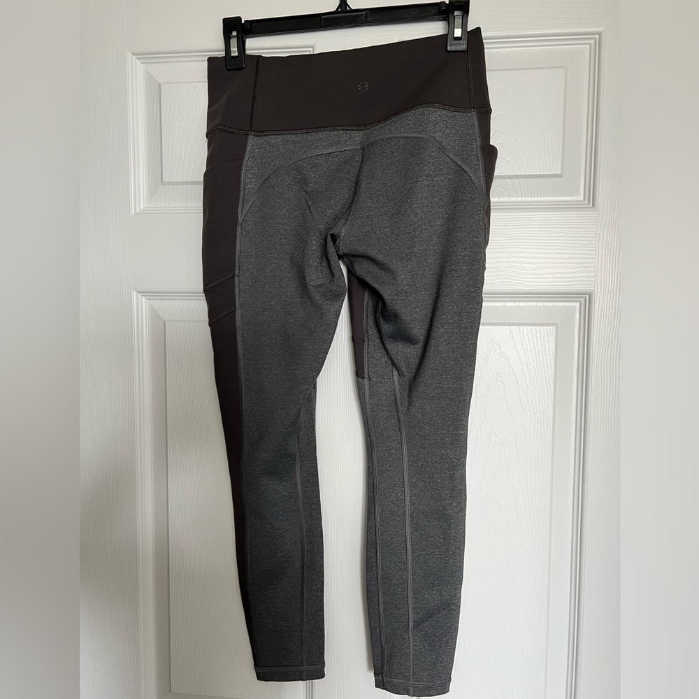Athleta Grey Two-toned Crop - Picture 2 of 6